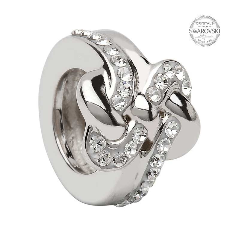 Celtic Wave Bead with Swarovski Crystals