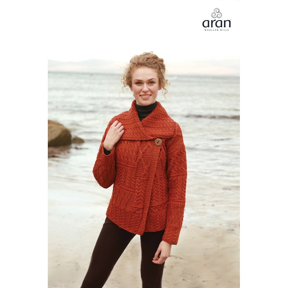 Rust Irish Cardigan