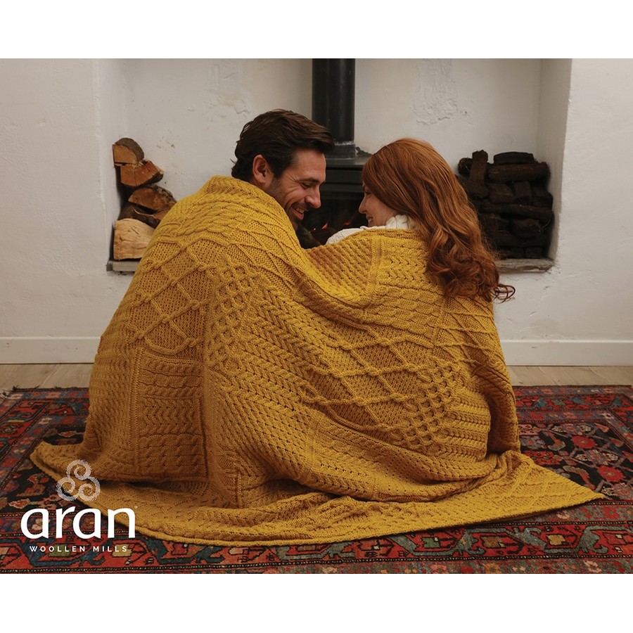 Aran Woollen Mills Irish Throw Gifts For Home Throws at Irish on Grand