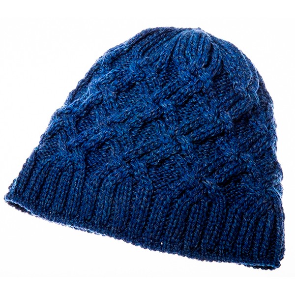 Blue Trellis Wool Hat