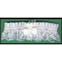 White Shamrock Garter