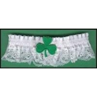 Green Shamrock Garter