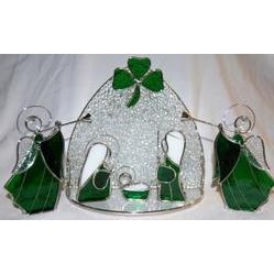 Stained Glass Nativity Set