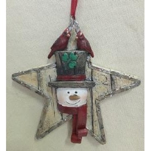 Superstar Snowman Ornament