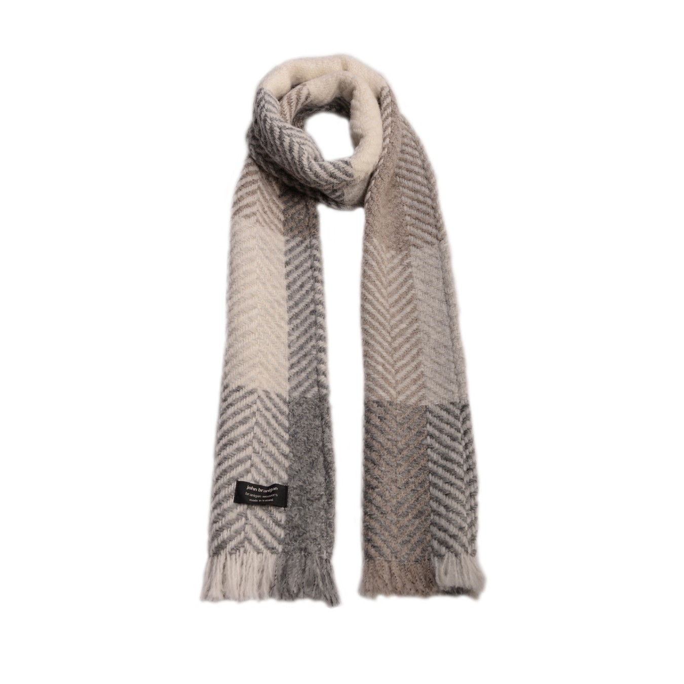 Branigan Weavers Scarf in Multi Beige – O'Meara's Irish House