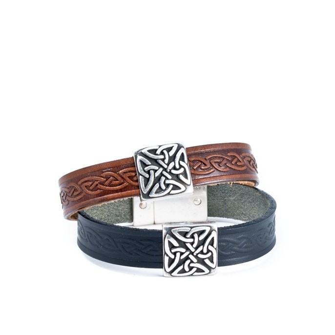 Celtic Leather Cuff from Ireland (Braden Green)