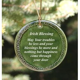 Irish Blessing Ornament