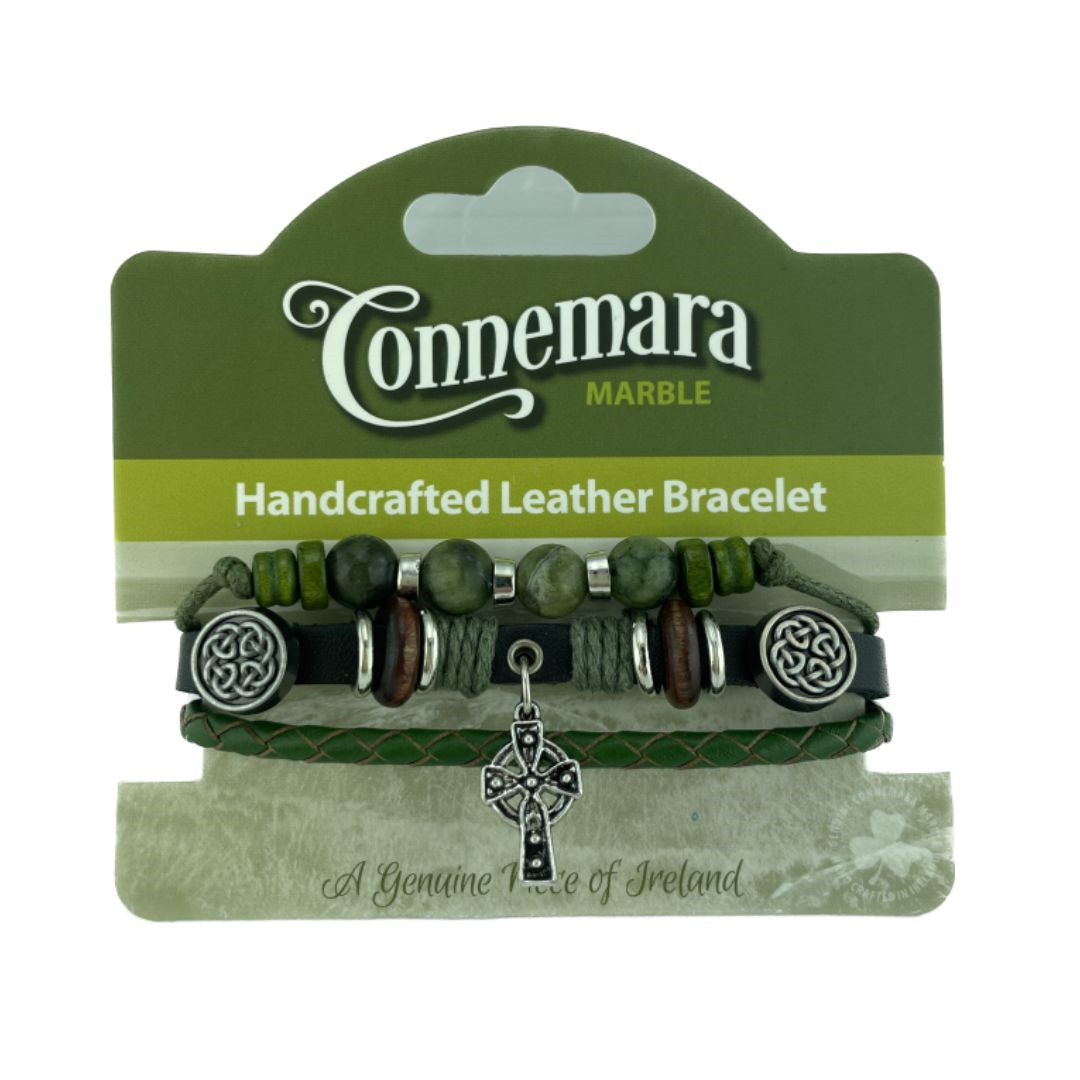Connemara Marble Connemara Marble Bracelet (Celtic Cross) Jewelry