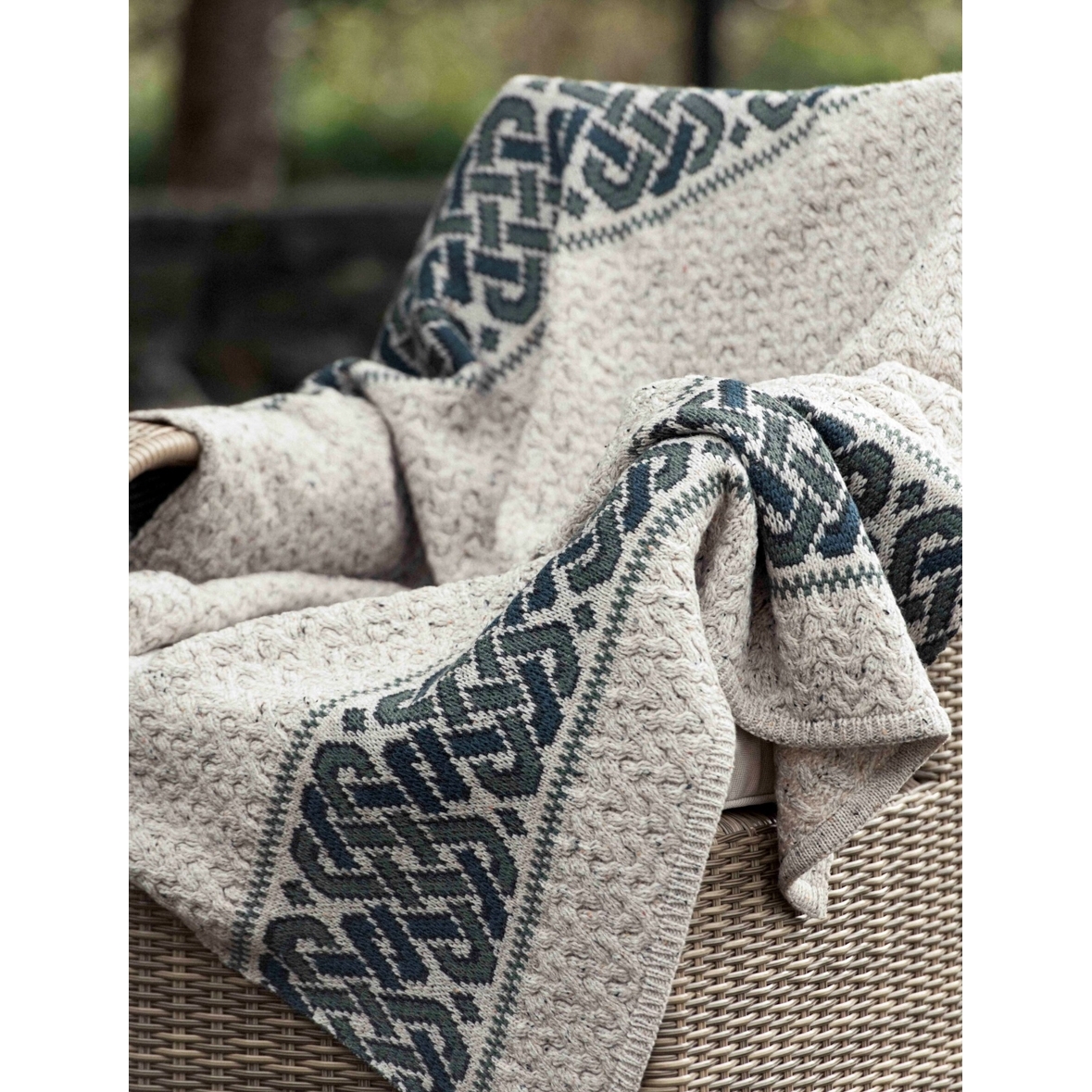 Aran Craft Celtic Jacquard Throw Gifts For Home Throws at Irish on Grand
