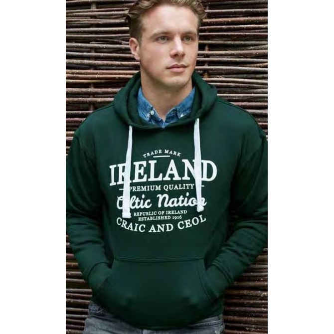 Ireland Hoodie - House of O'DINNEEN Irish Celtic Shamrock