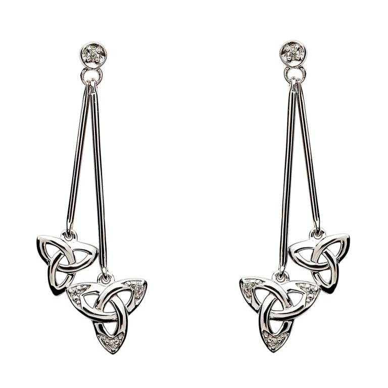 Celtic Trinity Knot Dangle Earrings