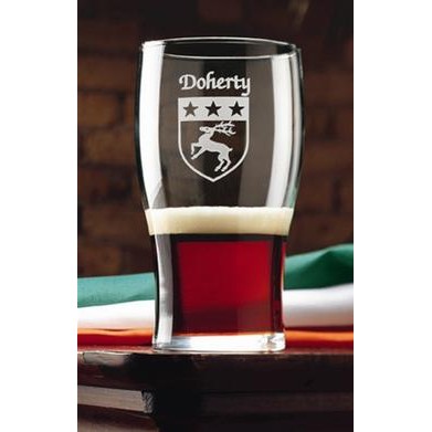 Irish Coat-of-Arms Pint Glass - Set of 4