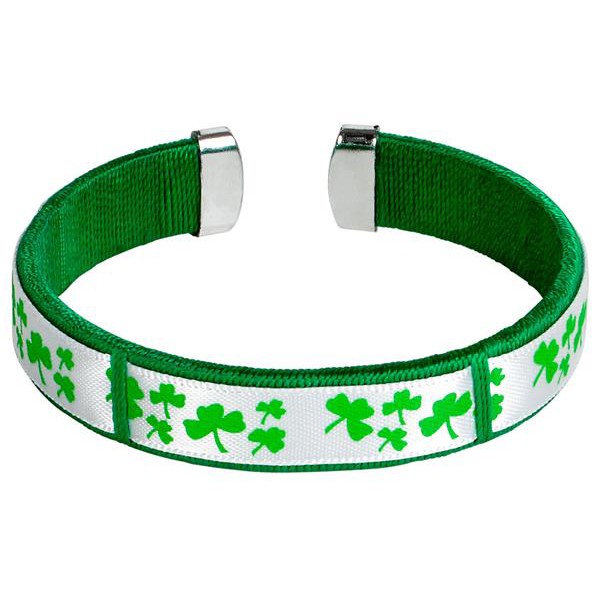 Irish Shamrock Cuff Bracelet