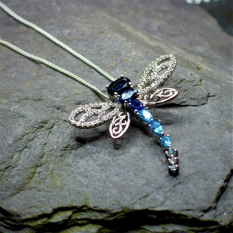 English Pewter Dragonfly Necklace UK Jewellery Gifts For Her