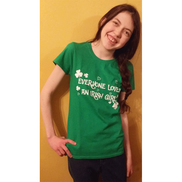 everyone loves an irish girl t shirt