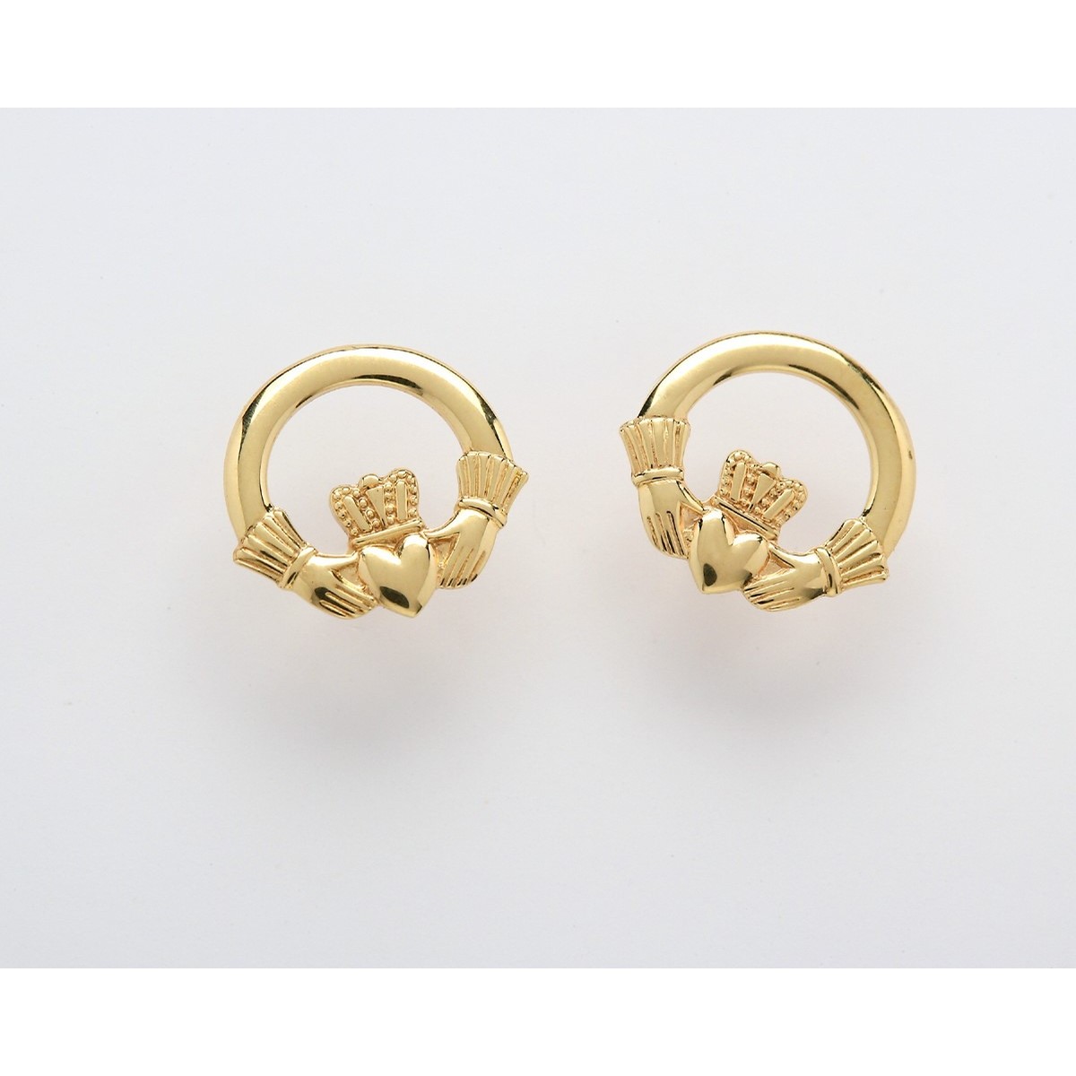 Claddagh Gold Earrings