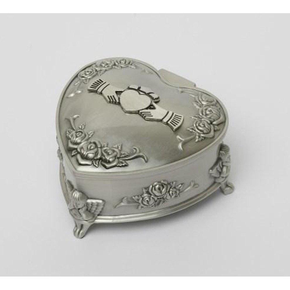 Mullingar Pewter Heart Jewelery Box