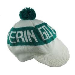 RIN White and Green Beret with Green Pompom