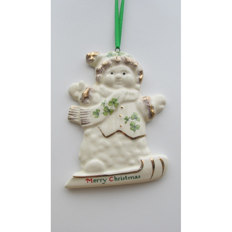 Irish Skiing Ornament