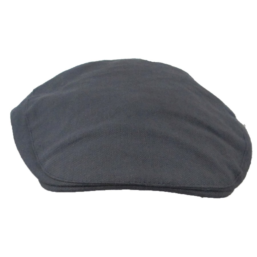 Hanna Hats Irish Linen Touring Cap (Charcoal Grey) Clothing Caps Hats