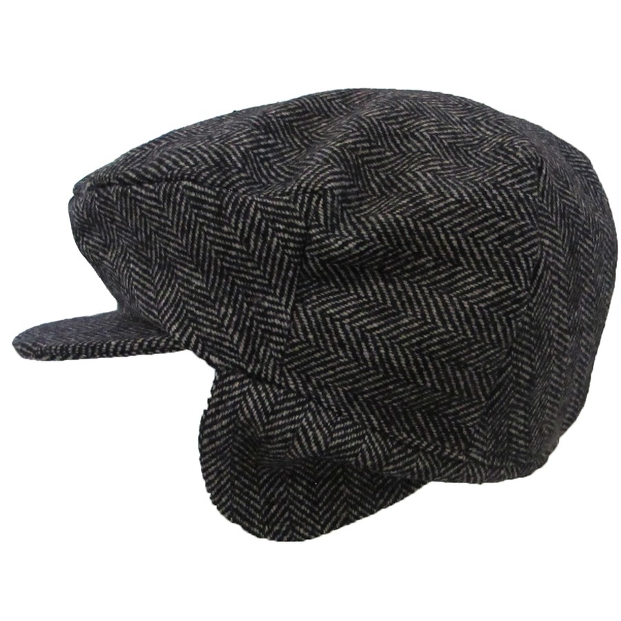 Hanna Hats Black and White Herringbone Hat Clothing Caps Hats at Irish ...