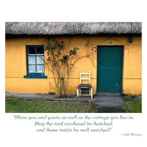 Irish Cottage Wedding Card