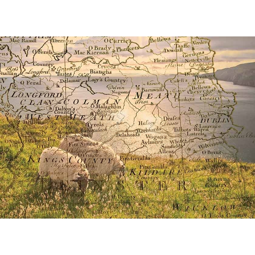 Mundo Images Map of Ireland Greeting Card Gifts Cards at Irish on Grand