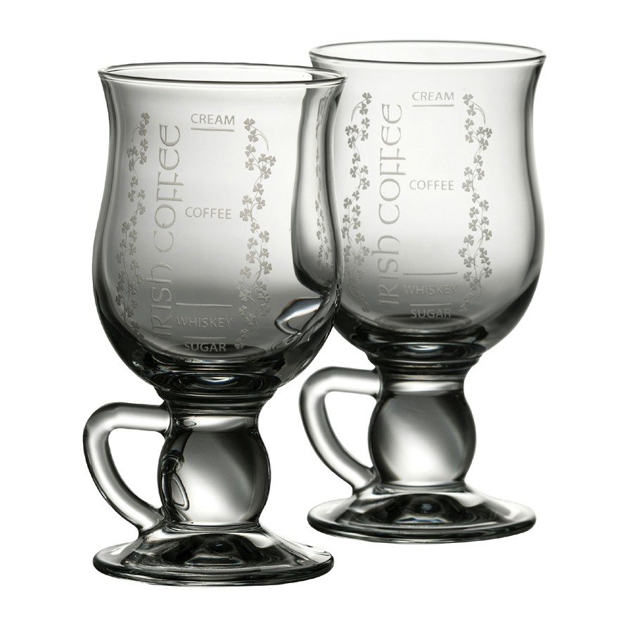 Galway Crystal Irish Coffee Glasses Pair Gifts For Home Tableware at