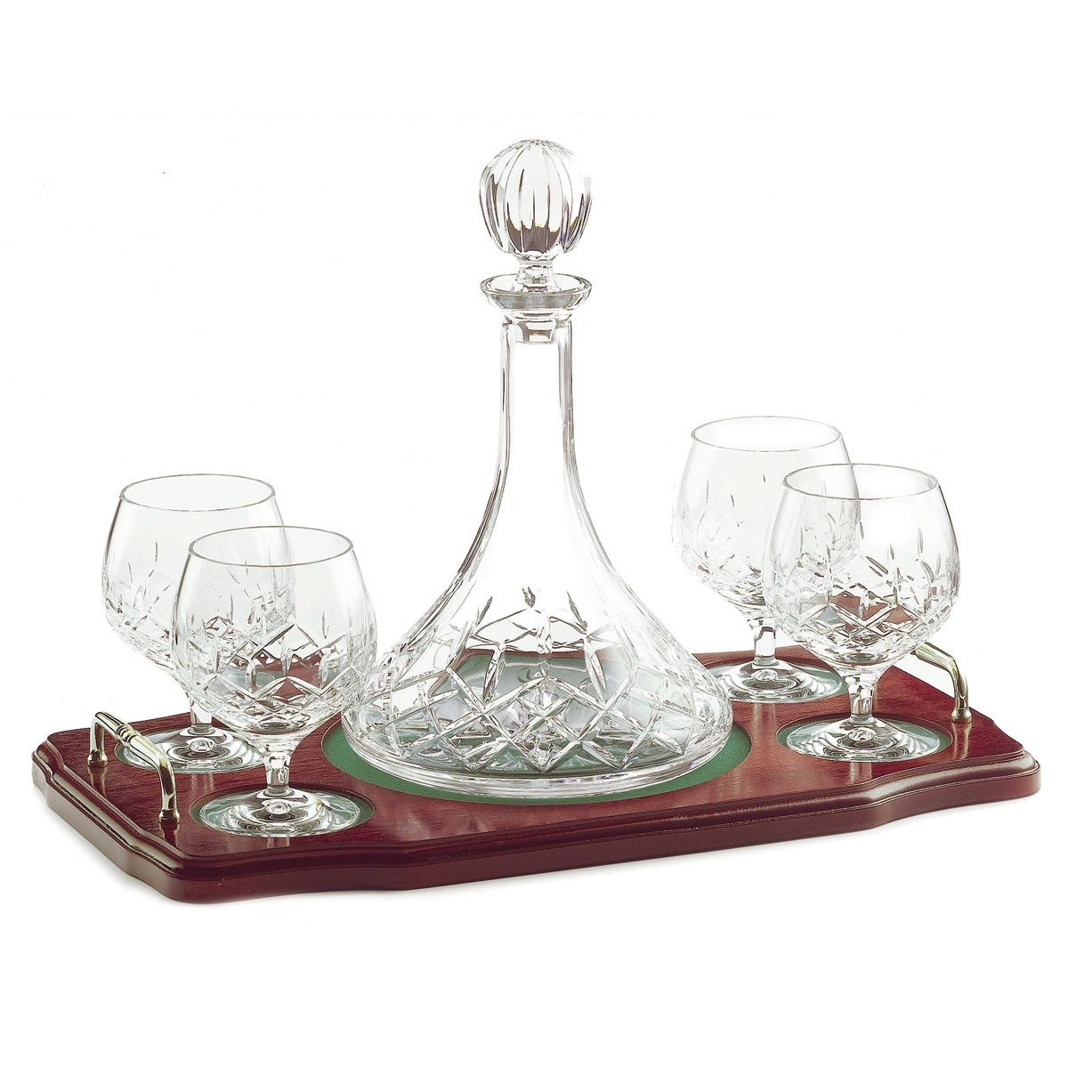 Galway Crystal Irish Crystal Brandy Decanter Set 6 Pieces Gifts Pub