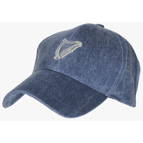 Malham USA Irish Harp Ball Cap (Denim) Clothing Caps Hats at