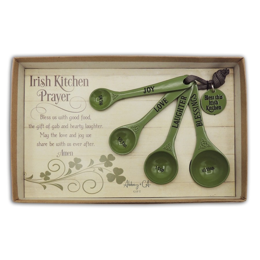 C.ART Irish Kitchen Prayer Measuring Spoons Gifts For Home Kitchen at