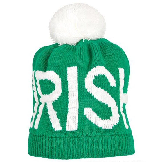 Irish Pom Pom Beanie