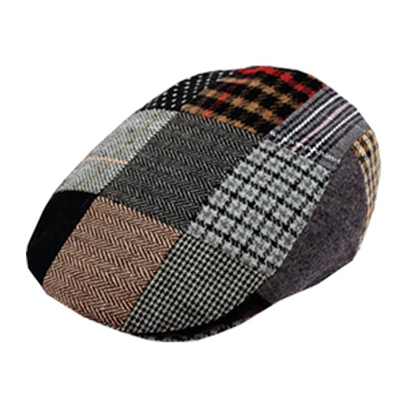 Irish Cap Grey Brown Patch