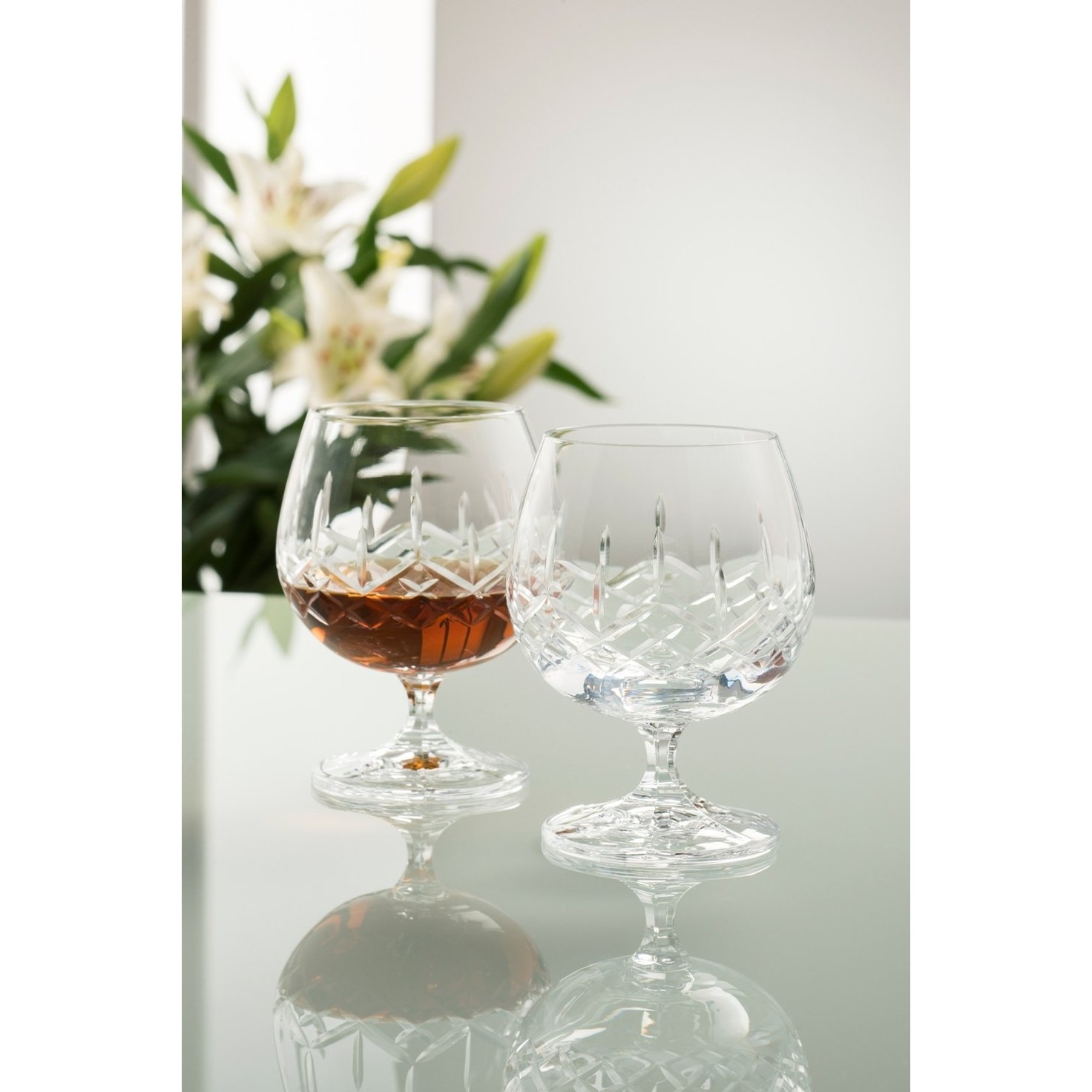 crystal brandy glass
