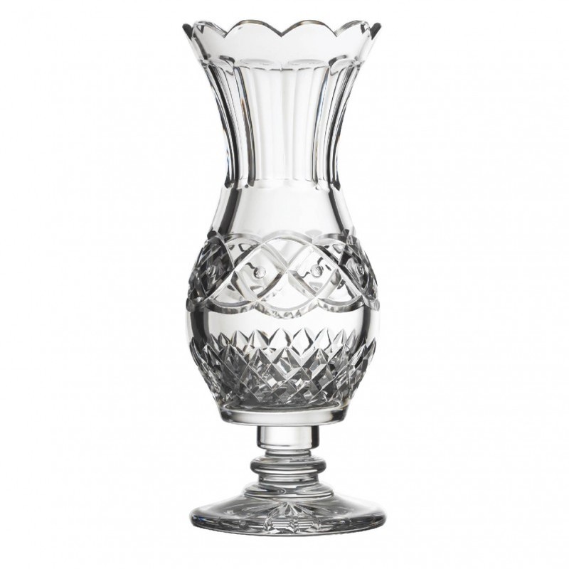 Celtic Heart Irish Crystal Footed Vase