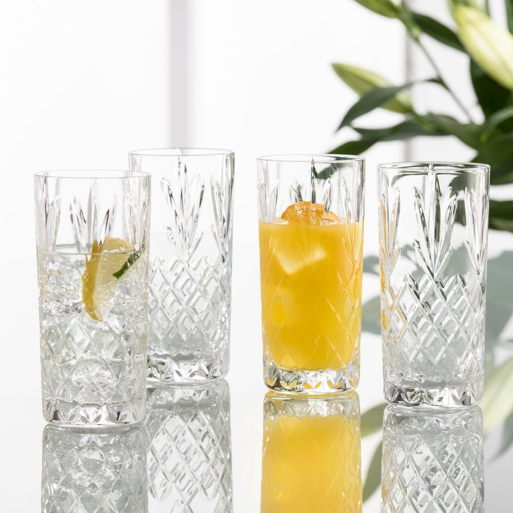 Galway Crystal Irish Crystal HiBall Glasses set of four Gifts For Home