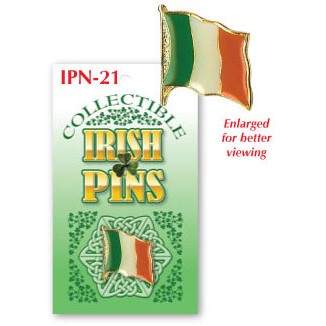 Irish Flag Tricolor Lapel Pin