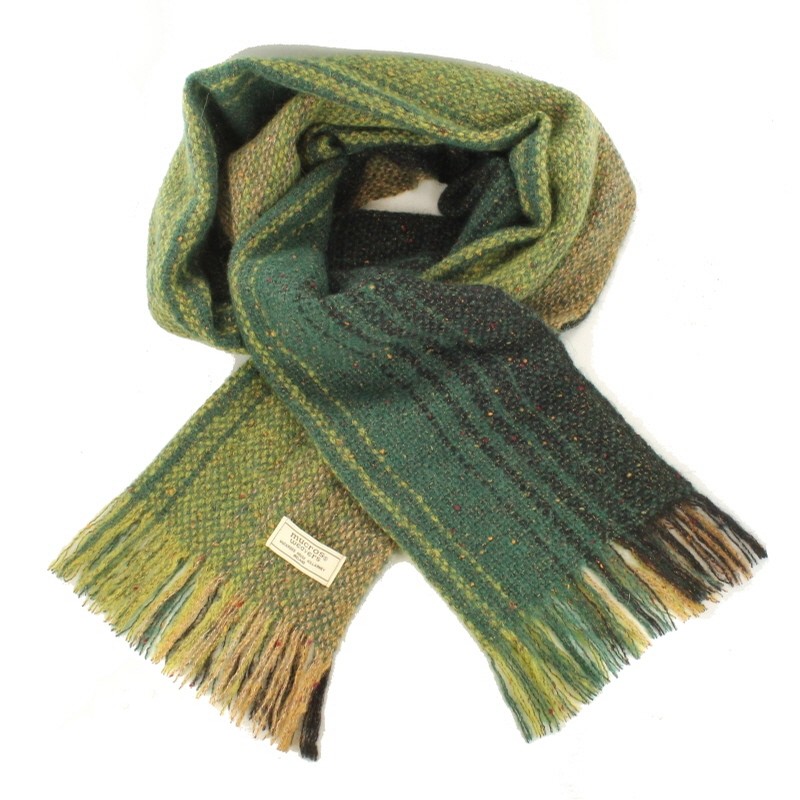 Muckross Weavers Islander Irish Scarf (Autumn Green) Clothing