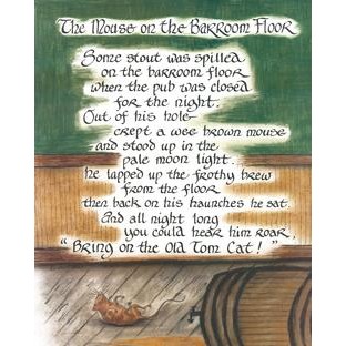 The Mouse on the Barroom Floor Plaque