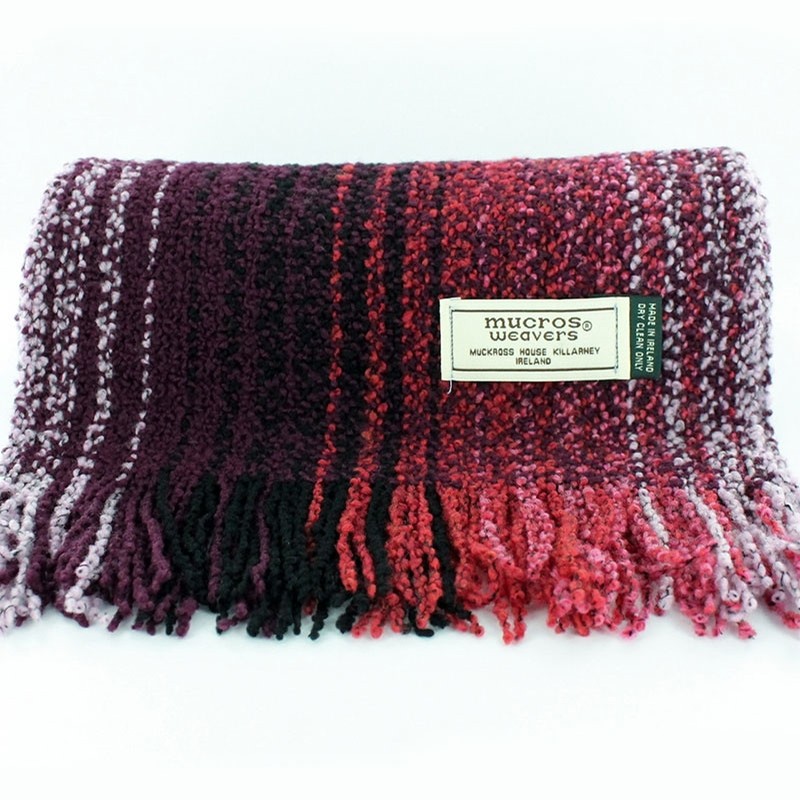 Irish Heather Brick Red Skellig Scarf