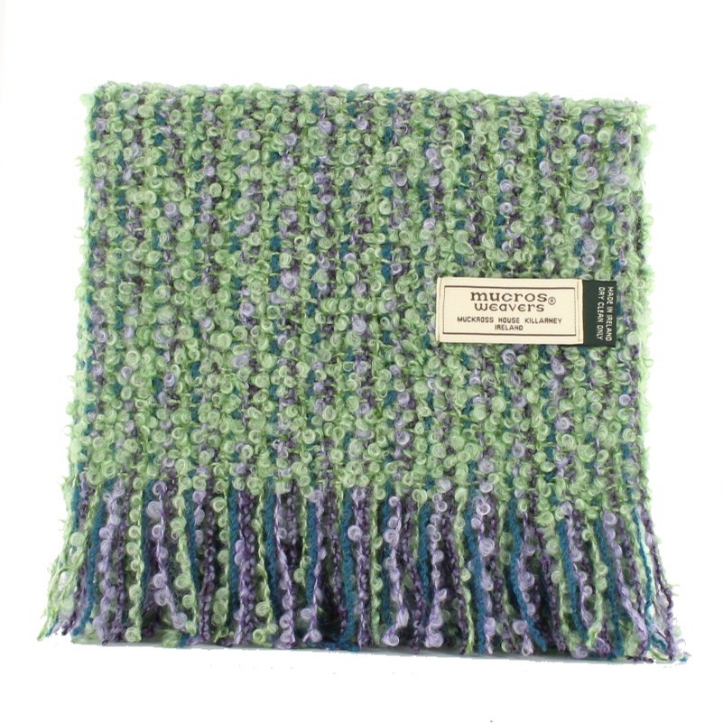 Muckross Weavers Irish Mohair Viscose Scarf (Meadow Green) Clothing
