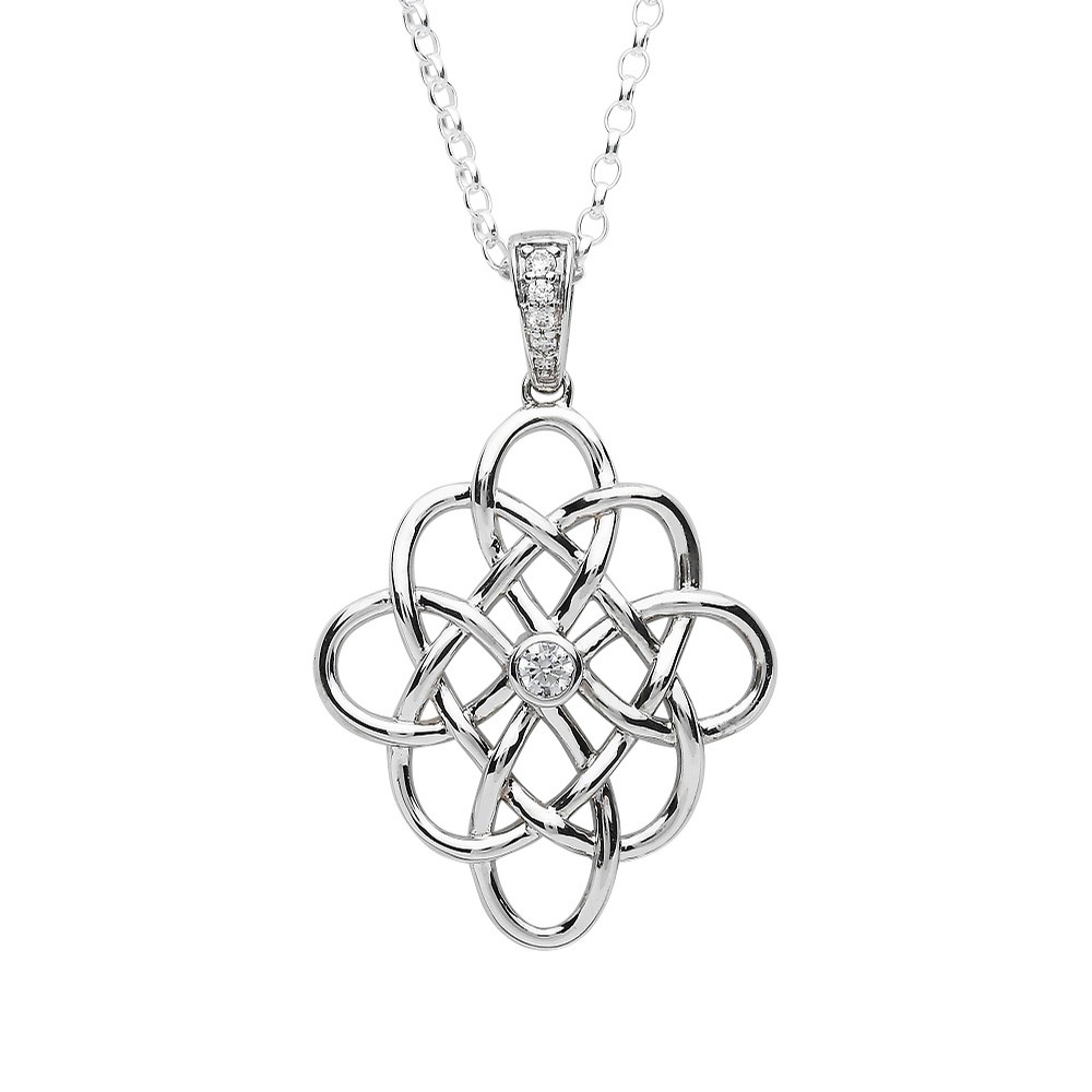 Fado Jewelry Celtic Knot Eternity Pendant Jewelry Pendants Necklaces at Irish on Grand