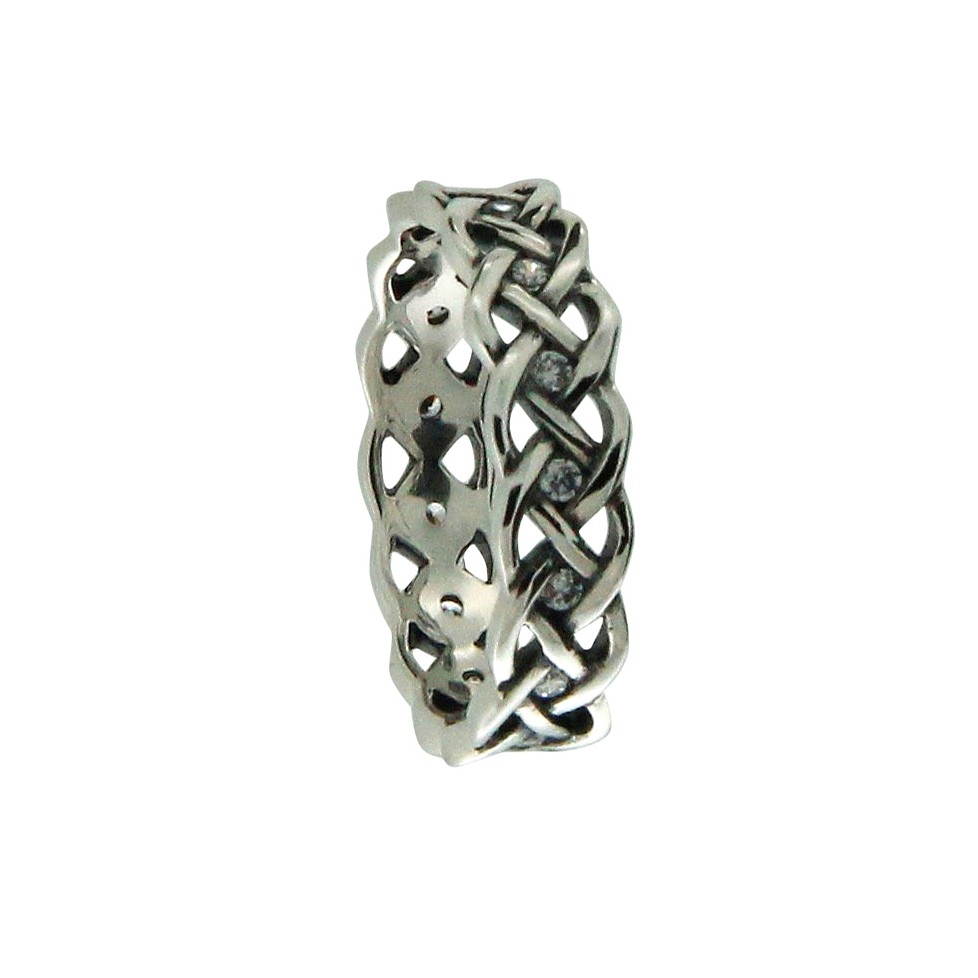 Celtic Knot Ring with CZs