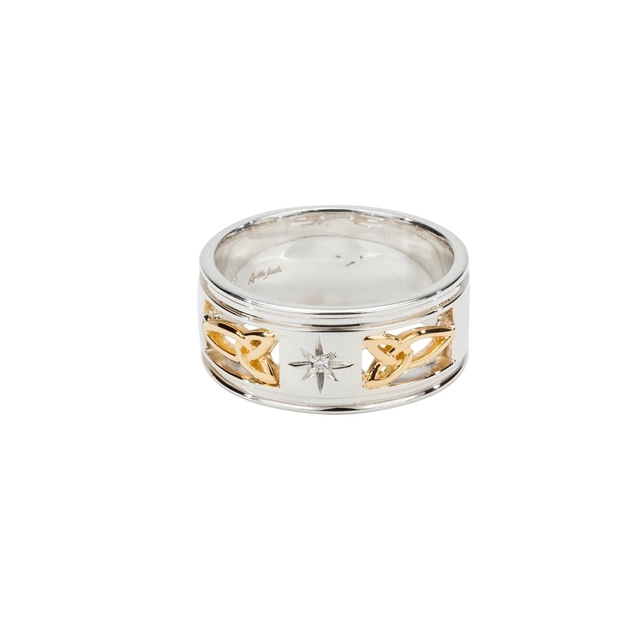 Keith Jack Jewelry Trinity Knot 'Kintyre' Wide Diamond Ring Jewelry ...