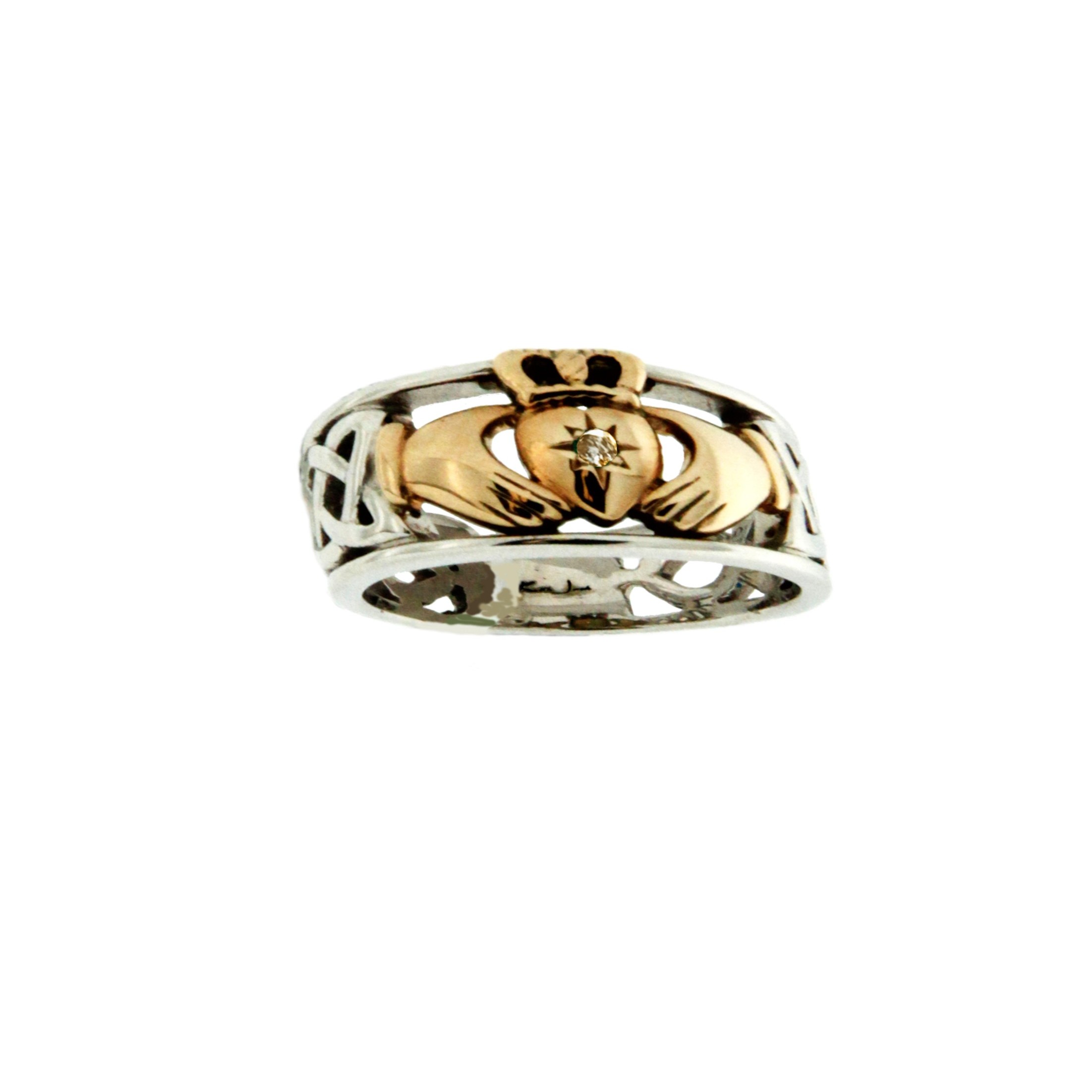 Keith Jack Jewelry Claddagh with Diamond Ring Jewelry Rings at Irish on ...