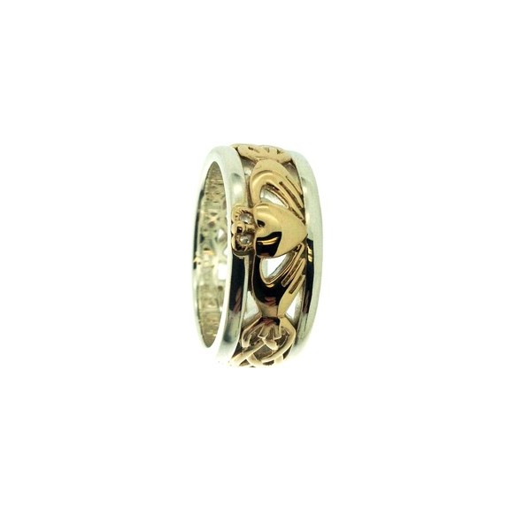 Celtic Claddagh Irish Wedding Band