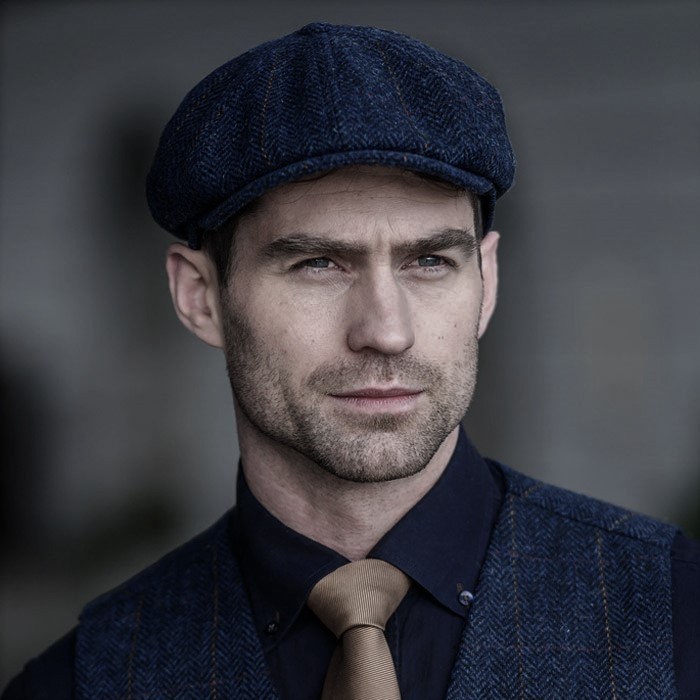 Persoonlijk Zonder hoofd oorsprong Muckross Weavers Peaky Blinders Newsboy Hat (Navy Herringbone) Clothing Caps  Hats at Irish on Grand