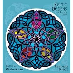Keltic Designs Pentacle Knot Window Sticker