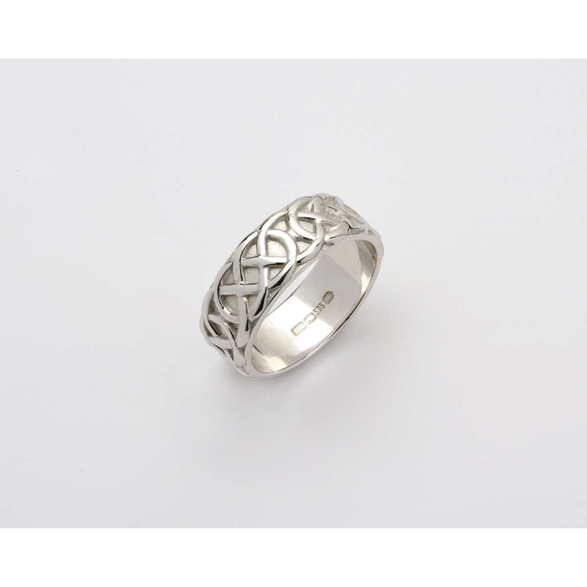 Wide Celtic Knot Wedding Band