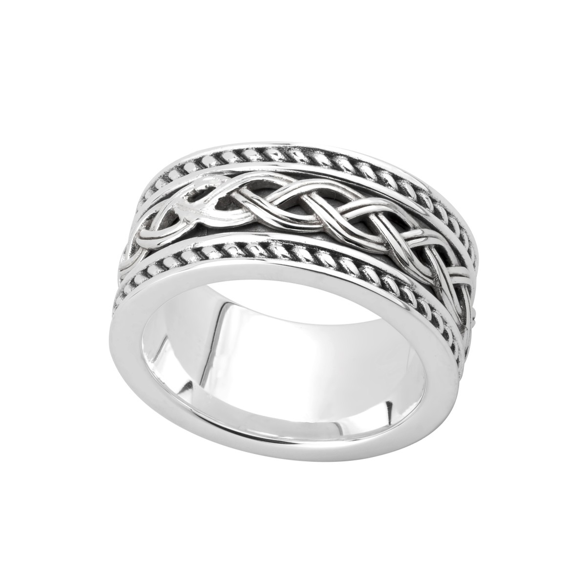 Silver Celtic Knot Band